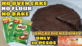 20 PESOS NO OVEN CAKE l NO BAKE l 2 INGREDIENTS ONLY [upl. by Ruthven691]