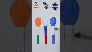 Indian 🇮🇳 Russia 🇷🇺 Argentina 🇦🇷 Flag with Spoon 🥄 art drawing india shorts youtubeshorts [upl. by Waldack223]