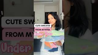 Myntra Sweater Haul Under 500 youtubeshorts winterwear shortsfeed myntrawinterwear myntrafinds [upl. by Ahsets855]