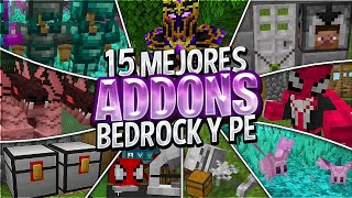 😲Top 15 MEJORES ADDONS SURVIVAL para MINECRAFT PE 120  12062 BEDROCKPE MODS MINECRAFT PE 120 [upl. by Gervase368]