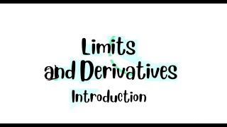 Limits and Derivates [upl. by Minnnie560]