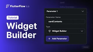 Widget Builder as Parameter  FlutterFlow 50  New Feature [upl. by Marigolde859]