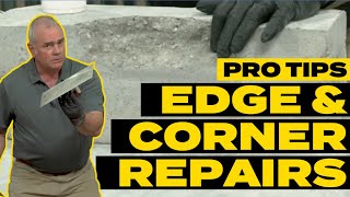 Pro Tips How to Repair Concrete Edges and Deep Damage  Concrete Repair  DIY Project Guide [upl. by Martsen520]