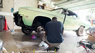 Installign Daytons and Vogues on a Clean Buick Skylark [upl. by Shaer]