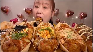 MIYU ASMR BITES ONLY TAKOYAKI ASMR [upl. by Legnaleugim]