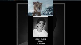 Mufasa the lion King Hindi Dubbing Actors mufasa Lionking srk [upl. by Tezil]