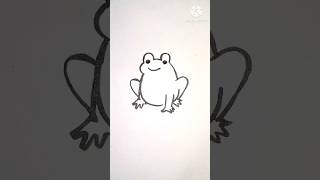 Frog 🐸 Drawing Easy step by step [upl. by Mccord]