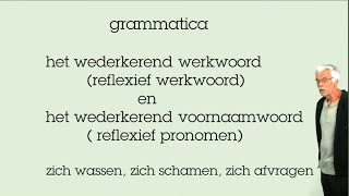 grammatica niveauA2B1B2 het wederkerend werkwoord en het wederkerend voornaamwoord [upl. by Sharyl]