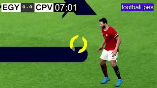 بث مباشر مباراة مصر والرأس الاخضر مباشر egypt vs cape verdy live  محاكاة لعبة فديو بيس2021 [upl. by Bechler]