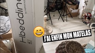 VLOG  JAI ENFIN REÇU MON MATELAS  UNBOXING ACTION [upl. by Ttiwed504]