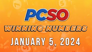 P49M Jackpot Ultra Lotto 658 2D 3D 4D and Mega Lotto 645  January 5 2024 [upl. by Grantland395]