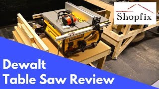 Dewalt dwe7480 Table Saw Review [upl. by Pepito]