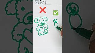 how to draw a bear 🐻drawing easy full tutorial shortsviral trend shorts viral subscribe 😄 [upl. by Eissert]