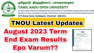 Tamil Nadu Open University August 2023 Exam Results Updates 👍 [upl. by Kellda459]