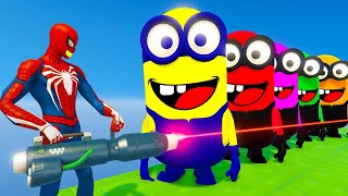 GTA 5 Epic Ragdolls  SpiderMan Frees Minions Season 03 [upl. by Dolan]