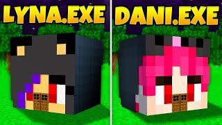 CASA DE LYNAEXE VS DANIEXE EN MINECRAFT  Batalla de construcción [upl. by Ednew862]