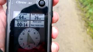 Garmin eTrex 30  Crazy Compass 1 [upl. by Ardnasirhc]