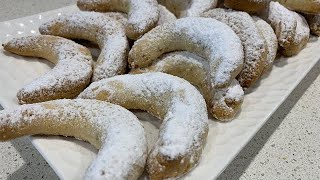 Posne Vanilice  Walnut Cookies [upl. by Wildon382]