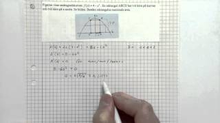 Matematik 3c Derivata Exempel på Auppgifter [upl. by Odo]