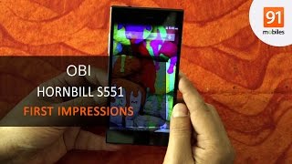 OBI Hornbill S551 First Look  Hands on  Price [upl. by Sherry528]