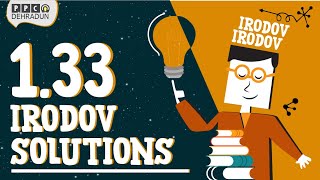 133  Problems in general Physics by I E Irodov Solution by Saket Sir [upl. by Herod74]