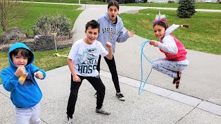 Jump Rope Challenge with HZHtube Kids Fun [upl. by Viradis]