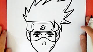 COMO DESENHAR O KAKASHI DO NARUTO [upl. by Asilet]