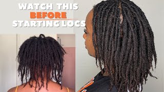 What To Know Before Starting Locs Two Strand Twist Starter Locs FINE 4C Hair LocJourney [upl. by Edmonds]