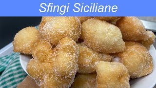 Sfingi di San Giuseppe  Dolci Siciliani  Dolci Fritti siciliani  Sfinge  Spincioni [upl. by Barde]