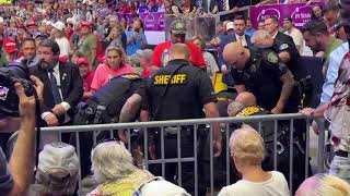 PA man arrested trying to attack media during Trump rally [upl. by Norraj]