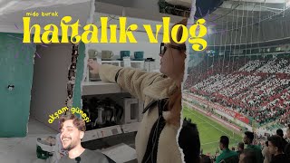 Evin Boya İşleri 🎨 Küvet Mi Duşakabin Mi 🛁 Bakan ile Maç İzlemek ⚽️  HAFTALIK VLOG [upl. by Vivian]