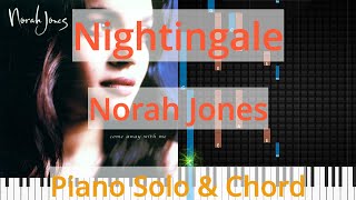 🎹Solo amp Chord Nightingale Norah Jones Synthesia Piano [upl. by Messing712]