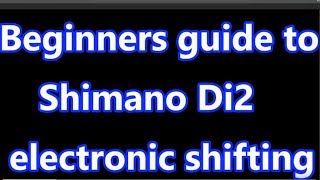 Di2 wire layout simplified [upl. by Ardnassac]