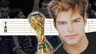 La Copa De La Vida  Ricky Martin  Guitarra Tutorial  Punteo [upl. by Roselane356]