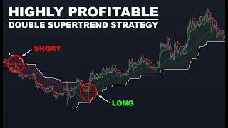 HIGHLY PROFITABLE Double Supertrend  EMA Indicator Scalping Trading Strategy [upl. by Davenport546]