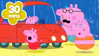 The Rainy Beach Day ☔️  Peppa Pig Full Episodes [upl. by Ilaw]