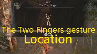 ELDEN RING dlc  The Two Fingers gesture location [upl. by Lalittah]