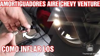 Como Instalar Amortiguadores de Aire en Chevy VentureAir Shocks [upl. by Neb590]