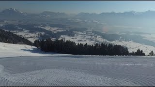 Bolsterlang Ski  Schöne Abfahrt im Allgäuer Bolsterlang Talabfahrt [upl. by Sirrap]