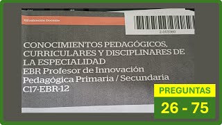 EXAMEN DE NOMBRAMIENTO 2024 │ EBR PROFESOR DE INNOVACIÓN [upl. by Eidroj]