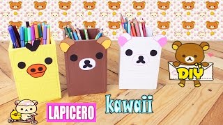 DIY Lapicero Rilakkuma KAWAII DE CARTÓN  Mery [upl. by Suravat]