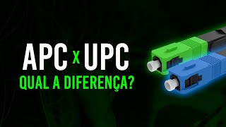 DIFERENÇA CONECTOR APC x UPC  Conectores de Fibras Ópticas fibraoptica telecom [upl. by Dolphin]