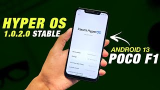 POCO F1  Hyper OS 1020 Stable  Android 13 By Poco OS  Smoothness  Full Detailed Review [upl. by Llehsyt]