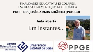 Palestra Finalidades Educativas Escolares Escola Socialmente Justa e Didática [upl. by Akemrej]