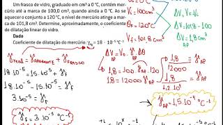 TermologiaV02 Exercícios de Dilatação Térmica dos Líquidos  Parte 1 [upl. by Mariejeanne]