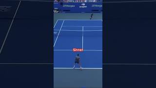 ABSURD point by SINNER at US open😱🎾 sinner tennis edit [upl. by Yelhak]