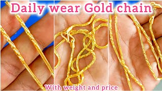 😍beautiful Gold Chain Design ✨ for Daily wear  twisted Gold Chain  Maa Durga jewellers [upl. by Kirbie248]