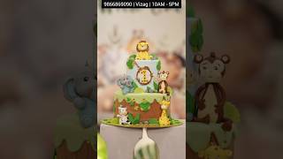 First Birthday Animal theme cake by happyoi cake delivery service in visakhapatnam [upl. by Akilegna]