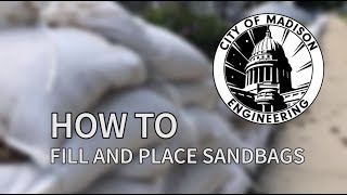 Filling and Stacking Sandbags [upl. by Gladwin]