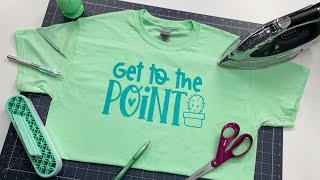 How to Make an Iron On Heat Transfer Vinyl TShirt with Cricut  Beginner Tutorial [upl. by Dahlstrom513]